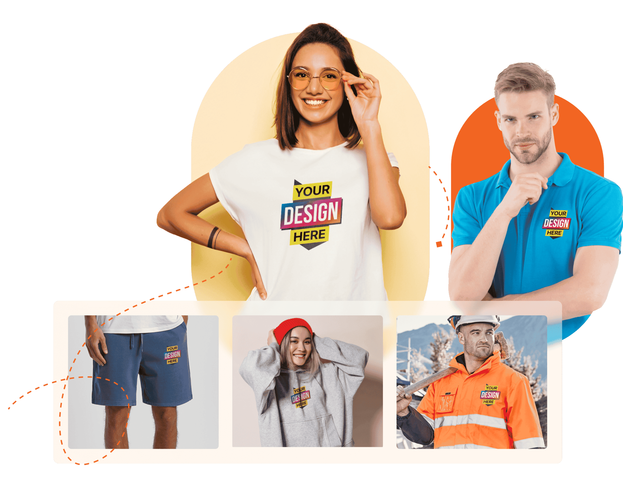 custom t shirts and other apparel printed in Australia