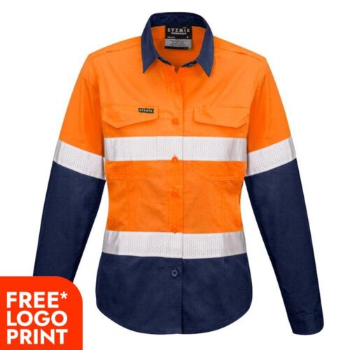 Womens Rugged Cooling Taped Hi Vis Spliced Shirt Thumbnail