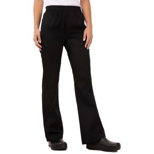 Womens Black Essential Baggy Chef Pants Thumbnail