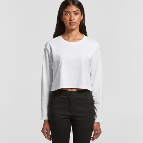 Womens Crop Long Sleeve Tee  Thumbnail