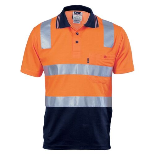 Cotton Back Two Tone Polo Shirt with CSR Tape Thumbnail