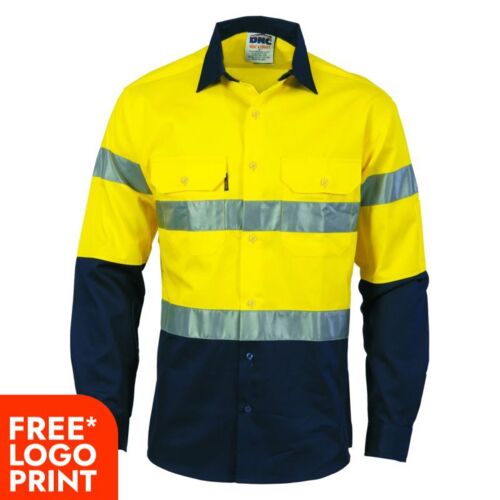 Mens 2 Tone Hi Vis Drill Shirt Thumbnail